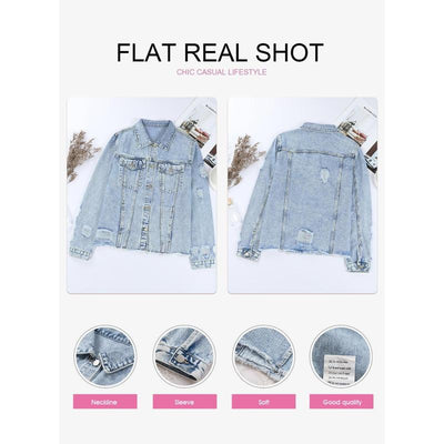 Eva - Women's Casual Denim Jacket