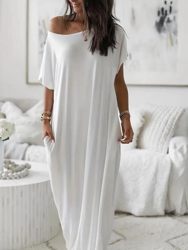 Luna - Cotton Batwing Sleeve Dress