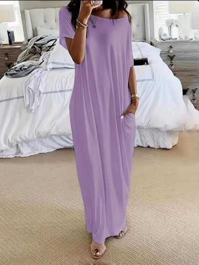 Luna - Cotton Batwing Sleeve Dress